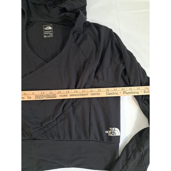 The North Face Hoodie Womens L Black Flashdry Cropped Lightweight Pullover Hike - Picture 4 of 6